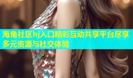 海角社区hj入口精彩互动共享平台尽享多元资源与社交体验