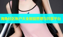 海角社区账户大全智能管理与共享平台