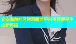 文安海角社区智慧服务平台引领便民生活新体验