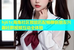 hj61c海角社区智能匹配畅聊新朋友兴趣社群视频互动全体验