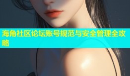 海角社区论坛账号规范与安全管理全攻略