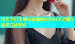 华为手机下载安装海角社区APP详细步骤与注意事项