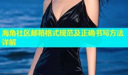 海角社区邮箱格式规范及正确书写方法详解