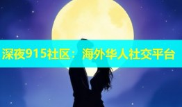 深夜915社区：海外华人社交平台