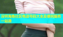 深圳海角社区电话号码大全及便民服务一站通