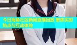 今日海角社区新闻直播回放 聚焦实时热点与互动体验