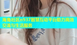 海角社区n937智慧互动平台助力高效交流与生活服务